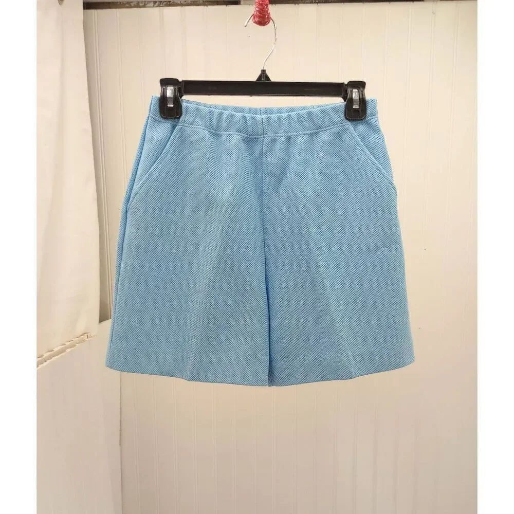 Vintage '70s polyester Kolortron by Koret , high-rise, women's shorts: size smal